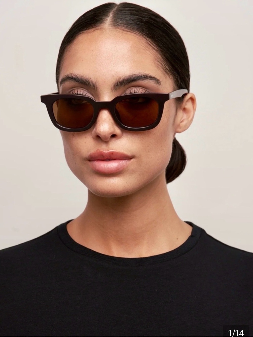 Women's Brown Rectangular Sunglasses with Tortoise Frame